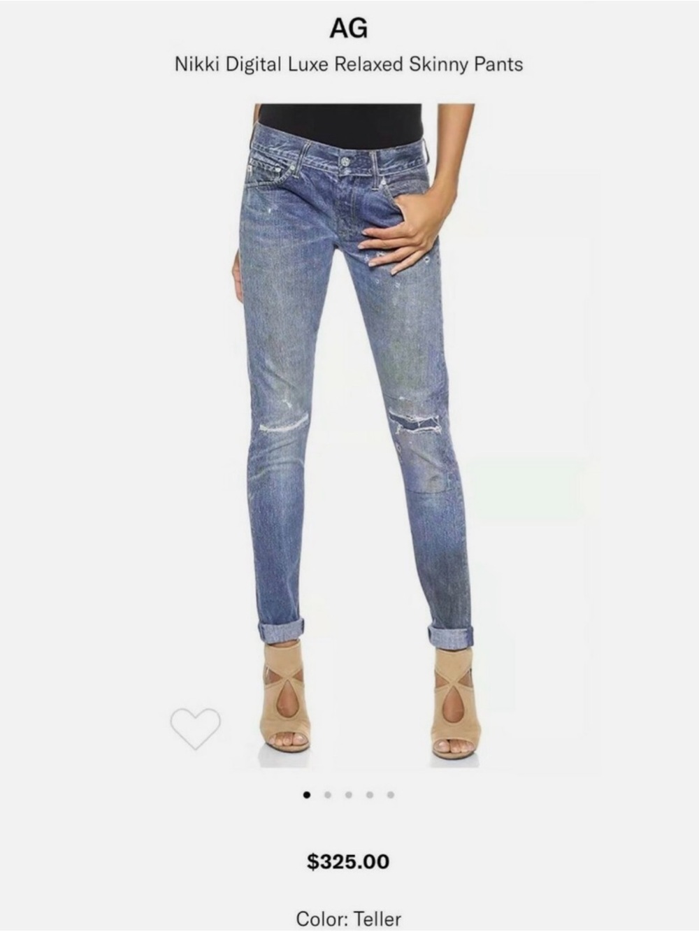 Nikki Digital Luxe Relaxed Skinny pant
